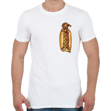 PRINTFASHION Hot dog - Férfi póló - Fehér