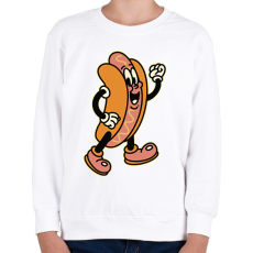PRINTFASHION Hot dog - Gyerek pulóver - Fehér