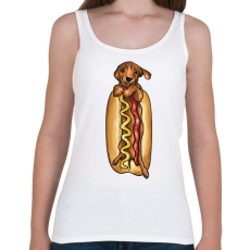 PRINTFASHION Hot dog - Női atléta - Fehér
