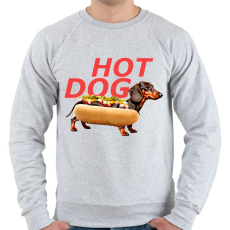PRINTFASHION hot dog tacsi - Férfi pulóver - Sport szürke