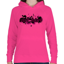 PRINTFASHION hot girl - Női kapucnis pulóver - Fukszia női pulóver, kardigán