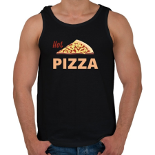 PRINTFASHION hot pizza - Férfi atléta - Fekete atléta, trikó