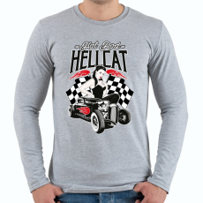 PRINTFASHION hot Rod Hellcat - Férfi hosszú ujjú póló - Sport szürke