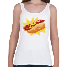 PRINTFASHION Hotdog - Női atléta - Fehér