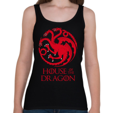 PRINTFASHION house of dragon - Női atléta - Fekete női trikó
