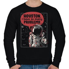 PRINTFASHION Houston, baj van - Férfi pulóver - Fekete férfi pulóver, kardigán