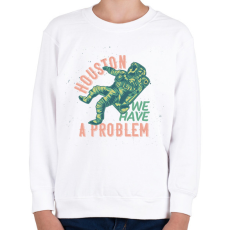 PRINTFASHION Houston baj van - Gyerek pulóver - Fehér