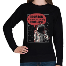 PRINTFASHION Houston, baj van - Női pulóver - Fekete női pulóver, kardigán