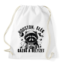 PRINTFASHION Houston, elég gázos a helyzet! - Sportzsák, Tornazsák - Fehér tornazsák
