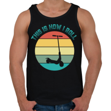 PRINTFASHION How I roll - Férfi atléta - Fekete atléta, trikó