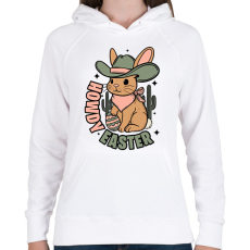 PRINTFASHION Howdy Easter - Női kapucnis pulóver - Fehér