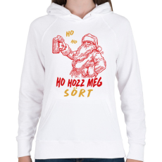 PRINTFASHION Hozz egy sört - Női kapucnis pulóver - Fehér