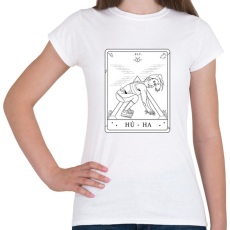 PRINTFASHION Hú Ha - Női póló - Fehér