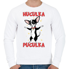 PRINTFASHION Huculka Puculka - Férfi pulóver - Fehér férfi pulóver, kardigán