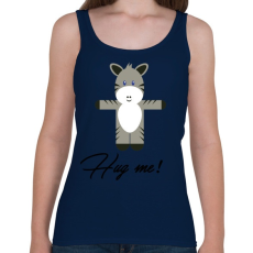 PRINTFASHION Hug me! - Női atléta - Sötétkék