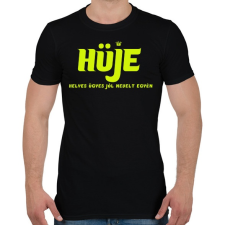PRINTFASHION HÜJE - Férfi póló - Fekete férfi póló