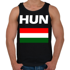 PRINTFASHION HUN - Férfi atléta - Fekete