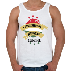 PRINTFASHION Hungarikum - Hónappal - Férfi atléta - Fehér