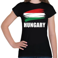 PRINTFASHION Hungary 1 - Női póló - Fekete