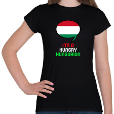 PRINTFASHION HUNGRY - Női póló - Fekete női póló