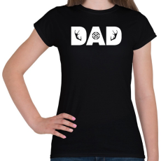 PRINTFASHION Hunter Dad - Női póló - Fekete