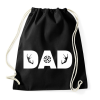 PRINTFASHION Hunter Dad - Sportzsák, Tornazsák - Fekete