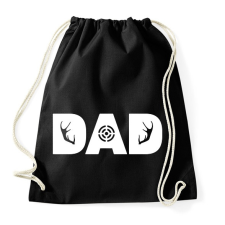 PRINTFASHION Hunter Dad - Sportzsák, Tornazsák - Fekete tornazsák