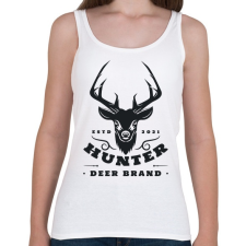PRINTFASHION Hunter DB. - Női atléta - Fehér női trikó