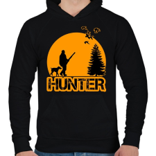 PRINTFASHION Hunter - Férfi kapucnis pulóver - Fekete női pulóver, kardigán