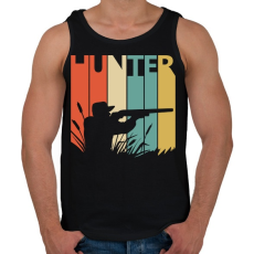 PRINTFASHION Hunter logó - Férfi atléta - Fekete