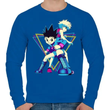 PRINTFASHION Hunter X Hunter - Férfi pulóver - Királykék férfi pulóver, kardigán