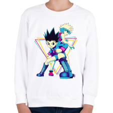 PRINTFASHION Hunter X Hunter - Gyerek pulóver - Fehér gyerek pulóver, kardigán