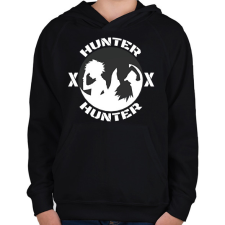 PRINTFASHION HunterXHunter - Gyerek kapucnis pulóver - Fekete gyerek pulóver, kardigán