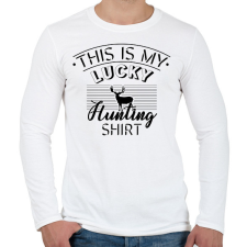 PRINTFASHION Hunting shirt - Férfi hosszú ujjú póló - Fehér férfi póló