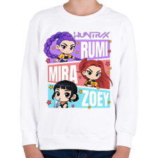 PRINTFASHION Huntrix - Kpop Demon Hunters - Gyerek pulóver - Fehér gyerek pulóver, kardigán