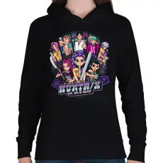 PRINTFASHION Huntrix Kpop Demon Hunters - Női kapucnis pulóver - Fekete