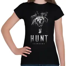 PRINTFASHION huntshowdown pig - Női póló - Fekete női póló