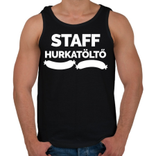 PRINTFASHION Hurkatöltő Staff - Férfi atléta - Fekete atléta, trikó