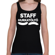 PRINTFASHION Hurkatöltő Staff - Női atléta - Fekete női trikó