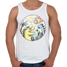 PRINTFASHION Hurrá! Aszteroida! - Férfi atléta - Fehér