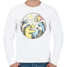 PRINTFASHION Hurrá! Aszteroida! - Férfi pulóver - Fehér férfi pulóver, kardigán