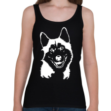 PRINTFASHION husky 2 - Női atléta - Fekete női trikó