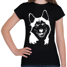 PRINTFASHION husky 2 - Női póló - Fekete