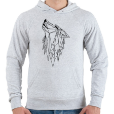 PRINTFASHION Husky - Férfi kapucnis pulóver - Sport szürke férfi pulóver, kardigán