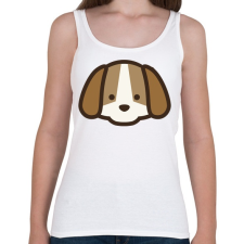 PRINTFASHION Husky póló - Női atléta - Fehér női trikó