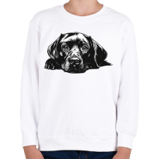 PRINTFASHION Husky Sziluett - Gyerek pulóver - Fehér gyerek pulóver, kardigán