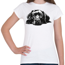 PRINTFASHION Husky Sziluett - Női póló - Fehér női póló