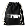 PRINTFASHION HUstory (white) - Sportzsák, Tornazsák - Fekete