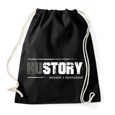 PRINTFASHION HUstory (white) - Sportzsák, Tornazsák - Fekete tornazsák