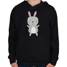 PRINTFASHION husvét11 - Gyerek kapucnis pulóver - Fekete